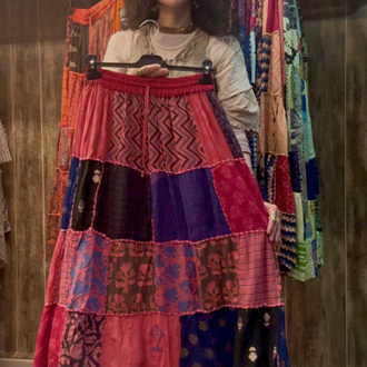 Otantik patchwork etek