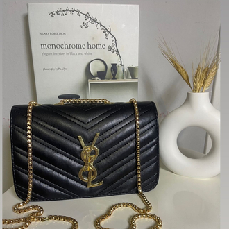 Siyah YSL Model Zincir Askılı Omuz Çantası (200₺) 