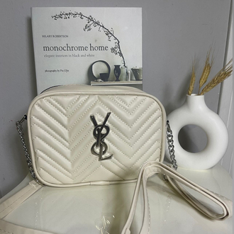 Krem Zigzag Kapitone Omuz Çantası – YSL Model (200₺)