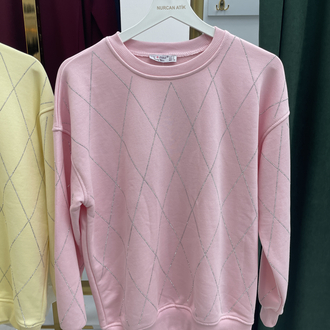 Taşlı Sweatshirt