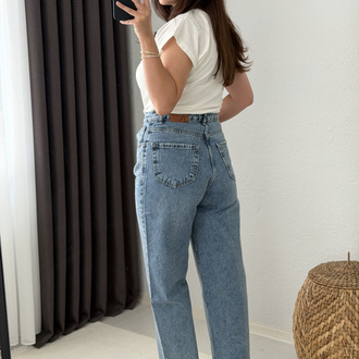 Pırıltılı Mom Jean
