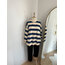 Çizgili mavi sweatshirt 