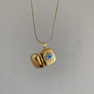 ÇELİK GOLD ANI KOLYE
