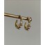ÇELİK İNCİ DETAYLI GOLD KÜPE