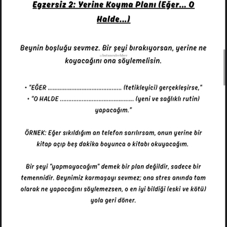 Alışkanlık Değiştirme Rehberi