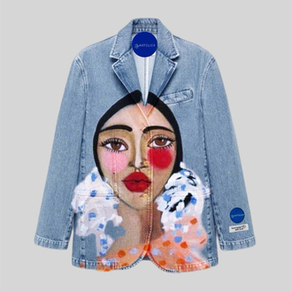 Denim Blazer | Portrait