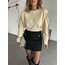 zincir detay sweatshirt rahat kalıp