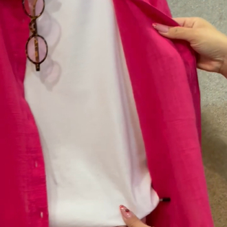 Keten gömlek şort takım