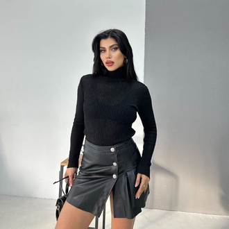 Hafif transparan boğazlı body full esnek