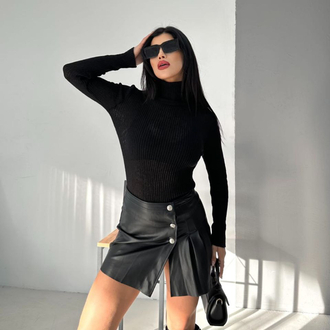 Hafif transparan boğazlı body full esnek