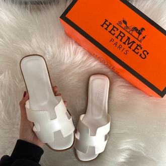 Hermes Beyaz İthal Kalite Terlik