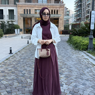 İçlik elbise bordo