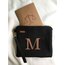 M Harfi Kanaviçe Clutch Çanta