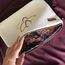 Lotus Çiçeği Kanaviçe Clutch Çanta