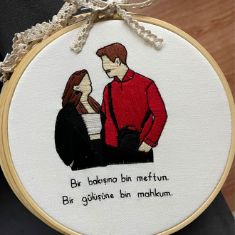 Sevgililer Günü Özel Nakış Pano