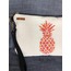 Ananas Kanaviçe Clutch Çanta