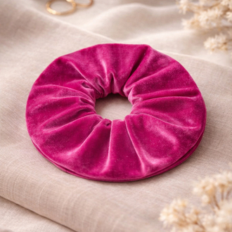 Kadife Saç Tokası – El Yapımı Dolgun Scrunchie | 8 Renk