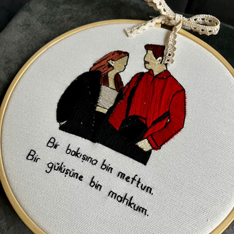 Sevgililer Günü Özel Nakış Pano