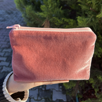 Toz Pembe İpek Kadife Çanta