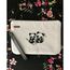 Panda Kanaviçe Clutch Çanta
