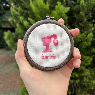Barbie Kanaviçe Kasnak Pano