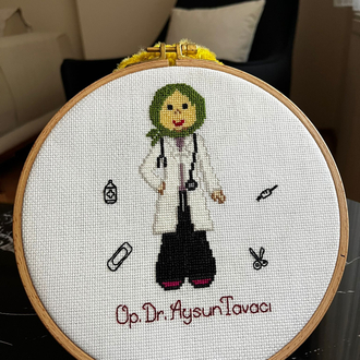 Kişiye Özel Hediye Doktor Kasnak Pano