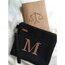 M Harfi Kanaviçe Clutch Çanta