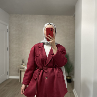 PREMİUM SÜET CEKET -Bordo