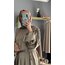 ELEGANCE SATEN ELBİSE -Vizon