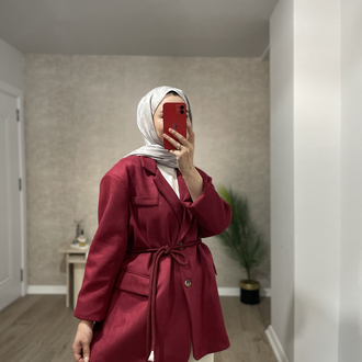 PREMİUM SÜET CEKET -Bordo
