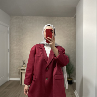 PREMİUM SÜET CEKET -Bordo