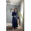ELEGANCE SATEN ELBİSE -Lacivert