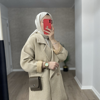BALIKSIRTI KAŞE KABAN -Camel