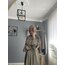 ELEGANCE SATEN ELBİSE -Vizon