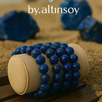 %100 Doğal Lapis Lazuli Bileklik 10 MM