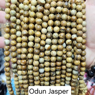 8 MM Odun Jsper Taşı Dize
