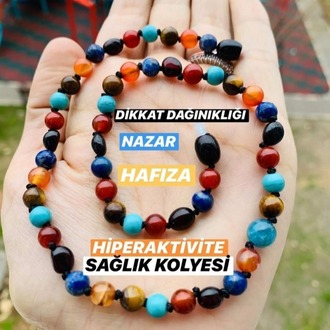 Dikkat Dağınıklığı Nazar Hafıza Hiperaktive Sağlık Kolyesi