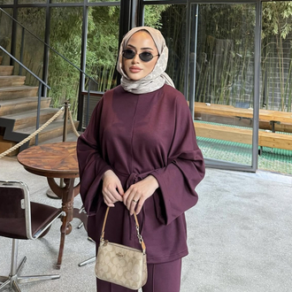 Oysh Kumaş Esio Takım Bordo