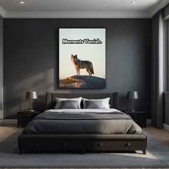 Moments Vanish / Focus & Motivation Digital Poster | Printable Wall Art for Growth & Success