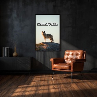 Moments Vanish / Focus & Motivation Digital Poster | Printable Wall Art for Growth & Success