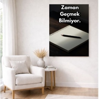 Zaman ve Disiplin Temalı Motivasyon Posteri | Minimalist Dijital Poster