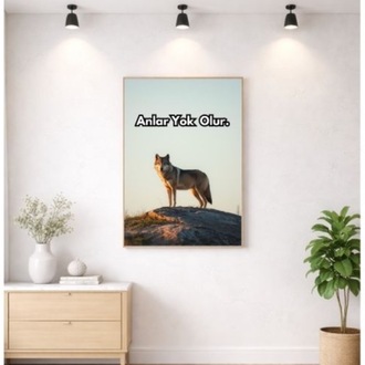 Odak & Zihinset Poster – Dijital Motivasyon Duvar Sanatı ile Kişisel Gelişim ve Başarı