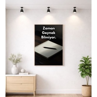 Zaman ve Disiplin Temalı Motivasyon Posteri | Minimalist Dijital Poster