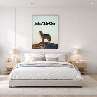 Odak & Zihinset Poster – Dijital Motivasyon Duvar Sanatı ile Kişisel Gelişim ve Başarı