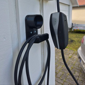 Type 2 EV Şarj Kablosu ve Priz Tutucu | Duvara Montaj Aparatı | Elektrikli Araç Aksesuarı
