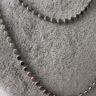 Silver Ezme Kısa Kolye