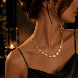 14 k gold kolye - breeze