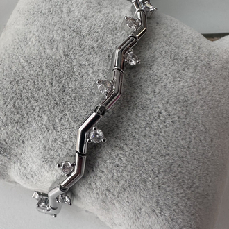 Silver renk taşlı beony bileklik