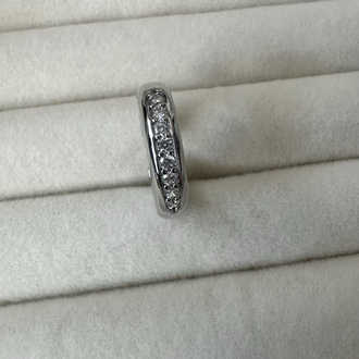 Tekli Taşlı Silver Earcuff