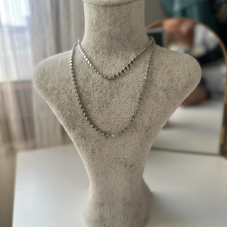 Silver Ezme Kısa Kolye